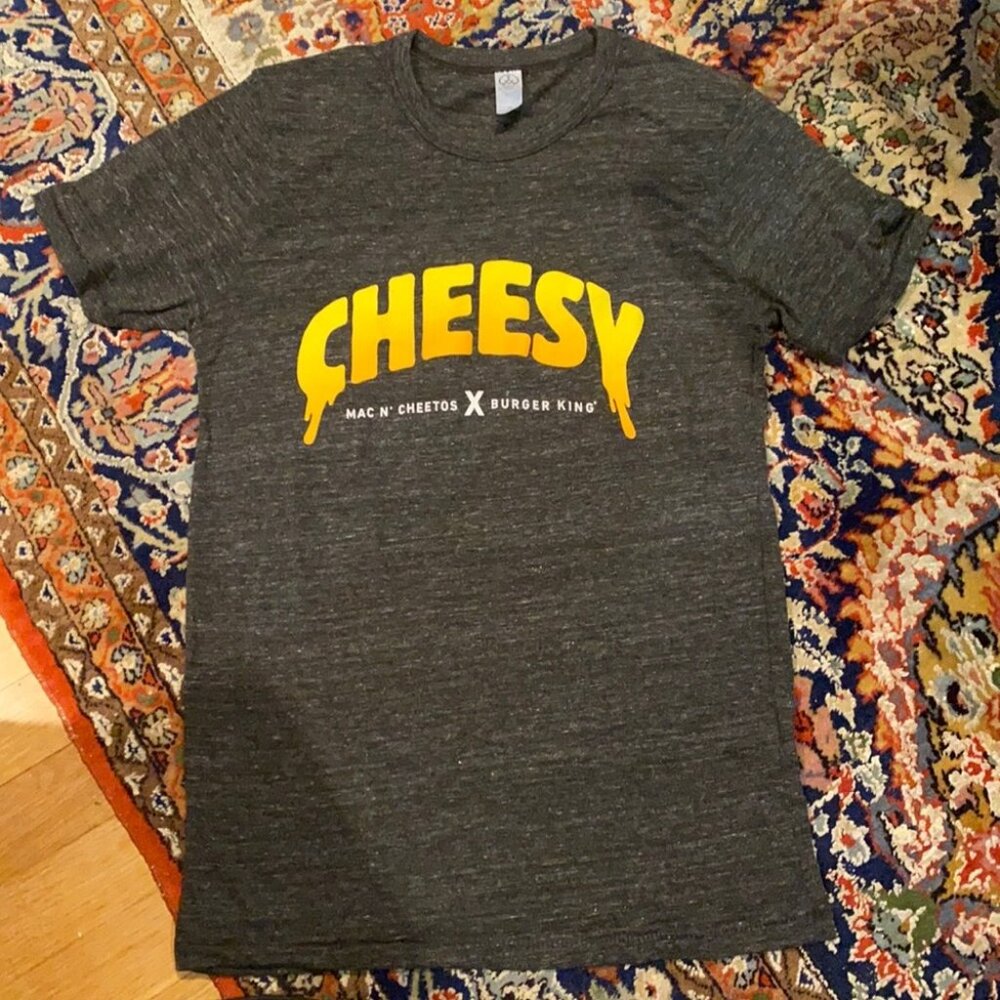 Burger King x Mac n Cheetos collar tee